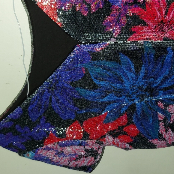 SIZE 18W Adrianna Papell multi colored sequin Dress very flattering - Picture 11 of 13